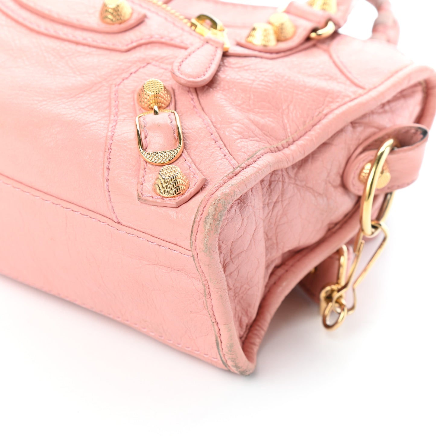 Agneau Giant 12 Gold Hardware Mini City Rose Peche