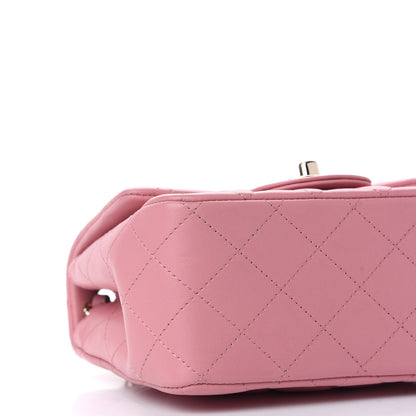 Chanel Lambskin Quilted Mini Square Flap Pink 7 of 9