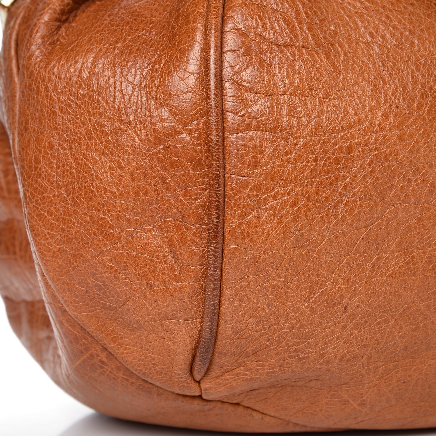 Chloe Crinkled Lambskin Ethel Satchel Tan 11 of 13