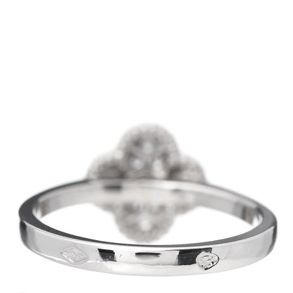Van Cleef & Arpels 18K White Gold Diamond Sweet Alhambra Ring 50 5.25 4 of 7