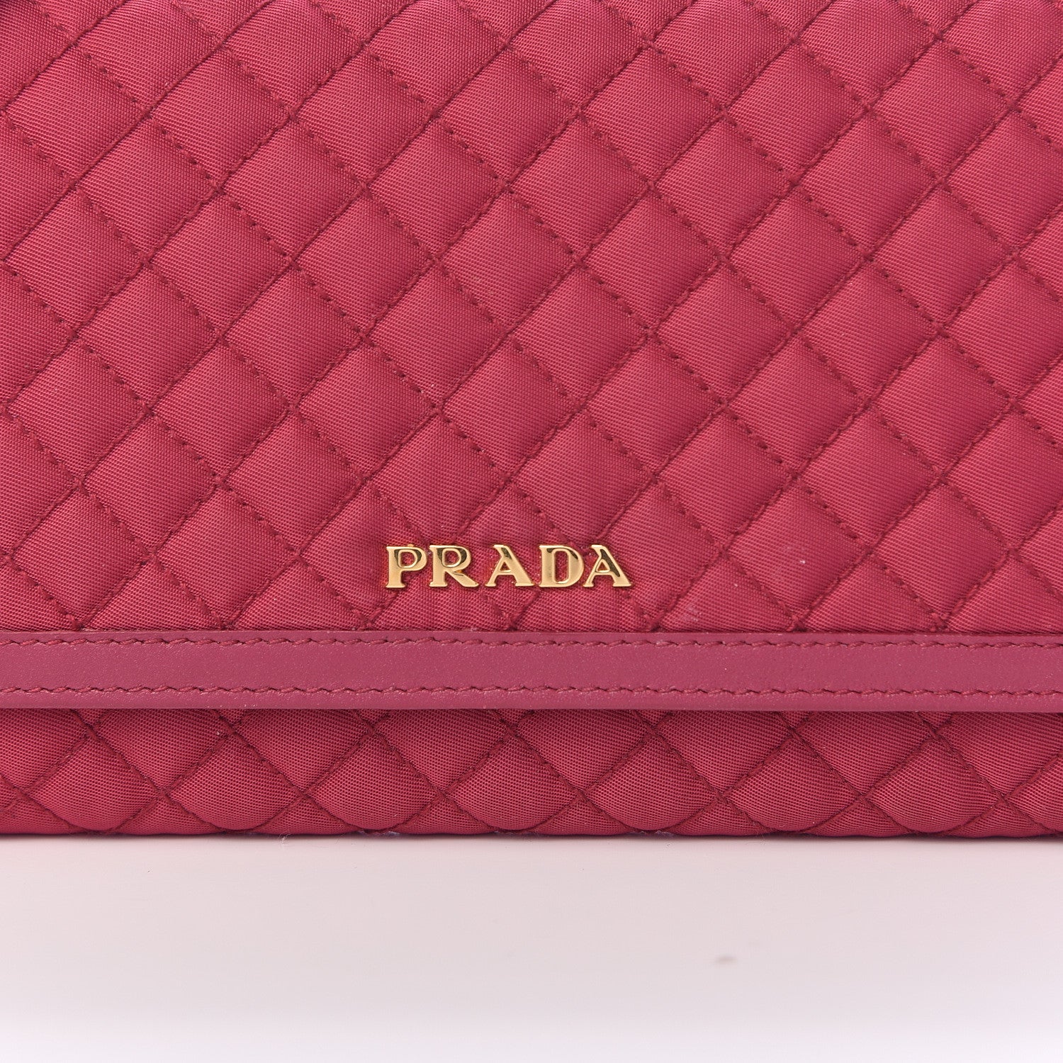 Prada Tessuto Quilted Mini Crossbody Wallet Ibisco 8 of 11