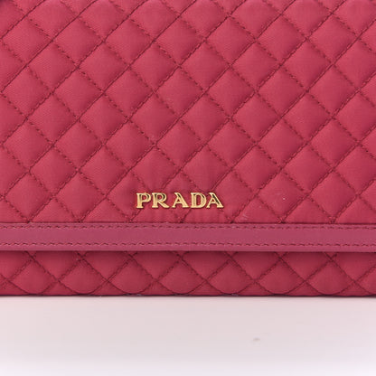 Prada Tessuto Quilted Mini Crossbody Wallet Ibisco 8 of 11