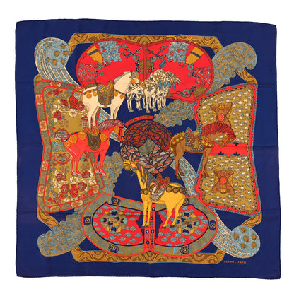 Hermes Silk Art Des Steppes Scarf 90 1 of 4