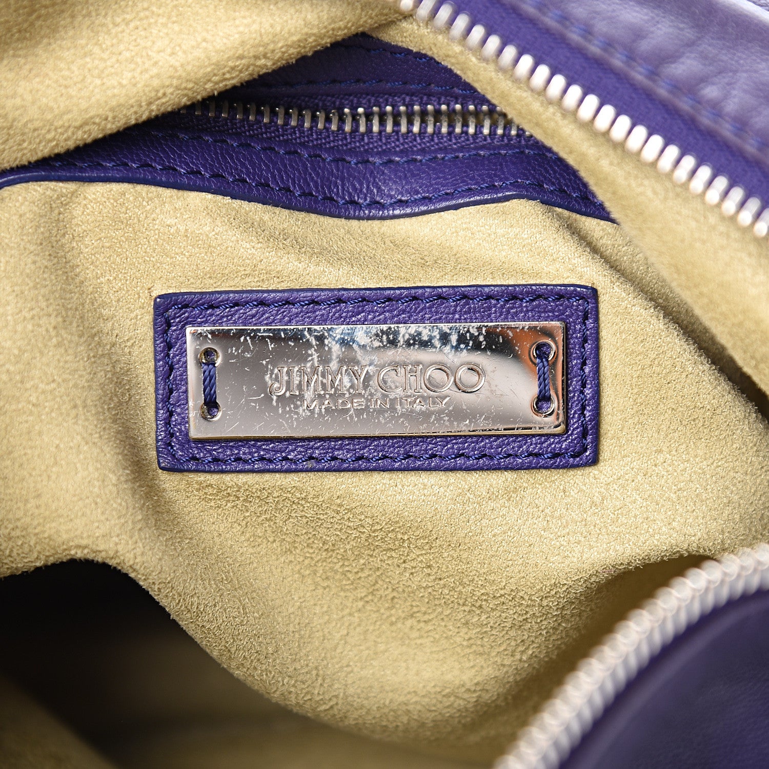 Jimmy Choo Lambskin Small Biker Hobo Purple 5 of 8
