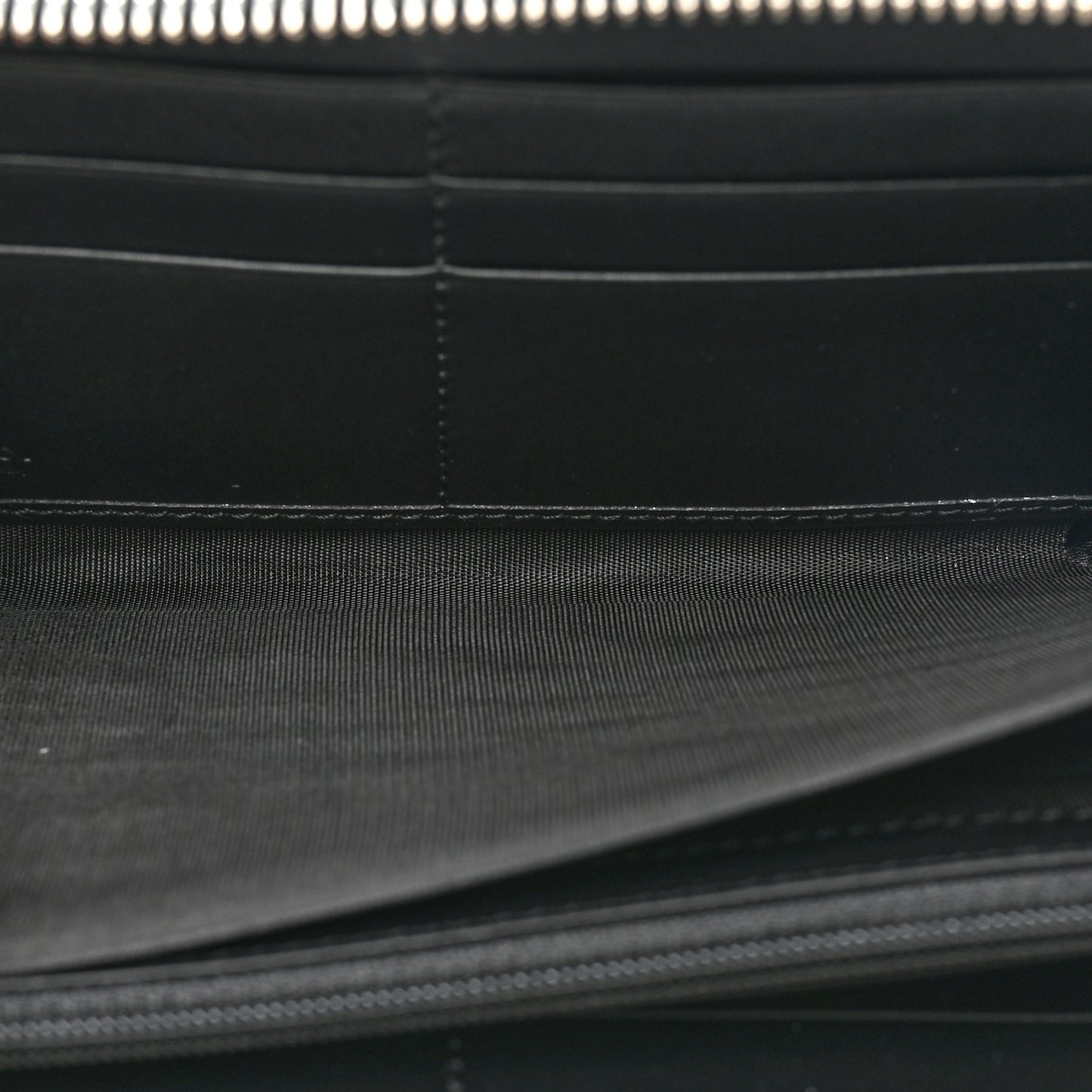 Guccissimma Signature Dorian Zip Around Wallet Black
