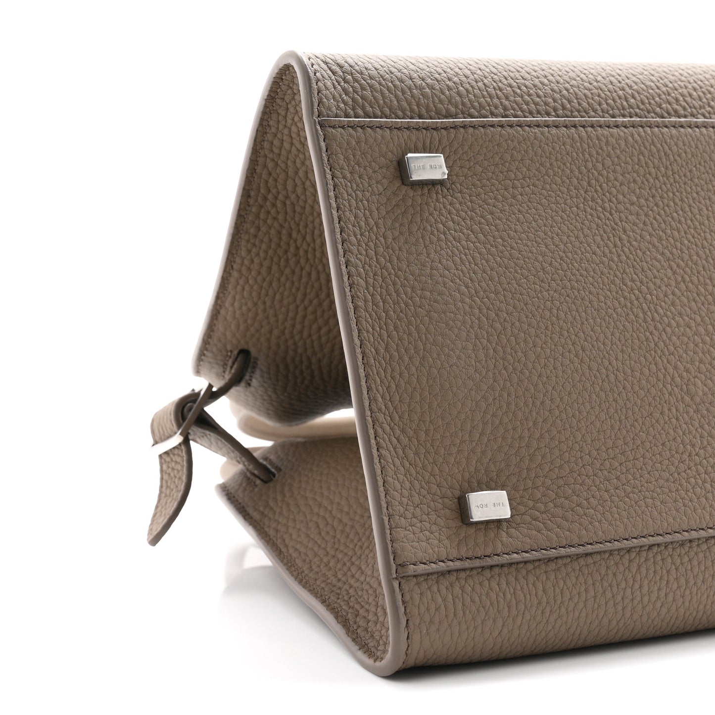 Grained Calfskin Soft Margaux 10 Bag Smoked Taupe
