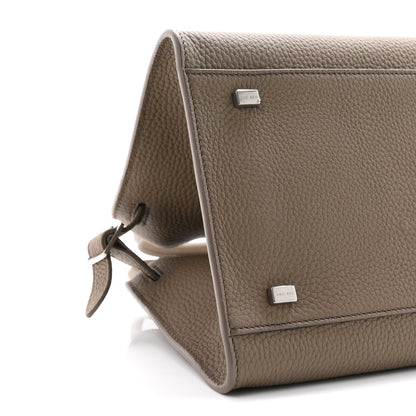 The Row Grained Calfskin Soft Margaux 10 Bag Smoked Taupe 8 of 9