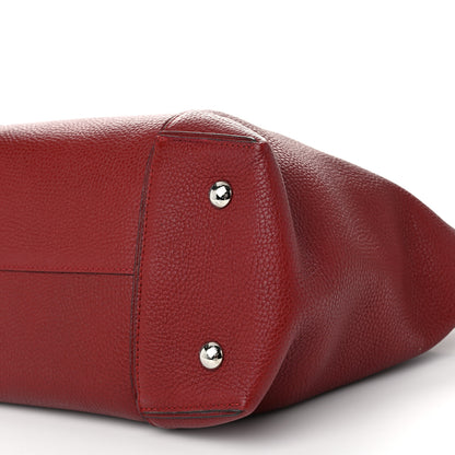 Louis Vuitton Veau Cachemire Soft Lockit MM Griotte 9 of 9