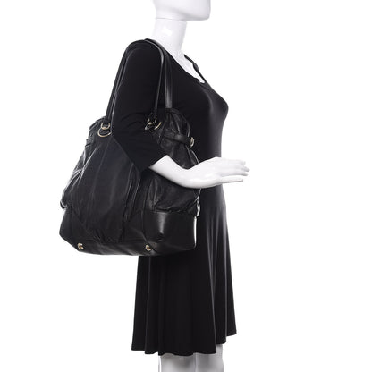 Gucci Guccissima Large Full Moon Tote Black 2 of 12