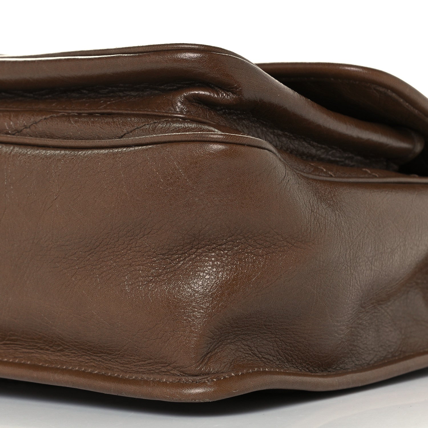 Saint Laurent Crinkled Calfskin Matelasse Monogram Medium Niki Chain Satchel Tan Brown 10 of 10