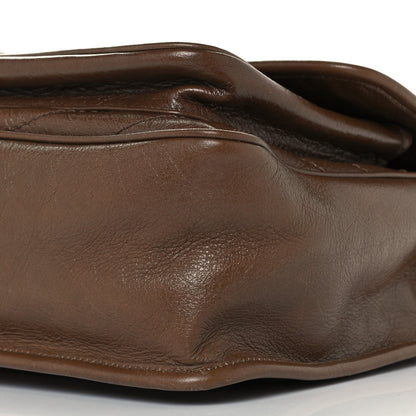 Saint Laurent Crinkled Calfskin Matelasse Monogram Medium Niki Chain Satchel Tan Brown 10 of 10
