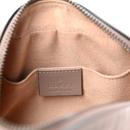 Gucci Calfskin Matelasse Mini GG Marmont Chain Shoulder Bag Porcelain Rose 6 of 11