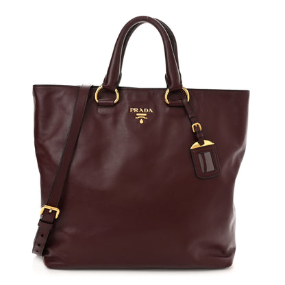 Prada Soft Calf Satchel Amaranto 1 of 12
