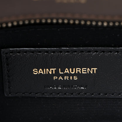 Saint Laurent Calfskin Y Quilted Monogram Toy Loulou Crossbody Bag Soil Brown 5 of 12
