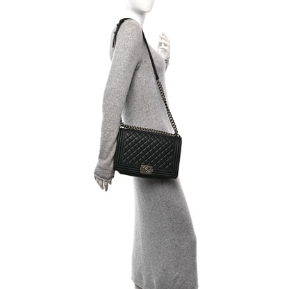 Chanel Lambskin Quilted New Medium Boy Flap Black 2 of 11