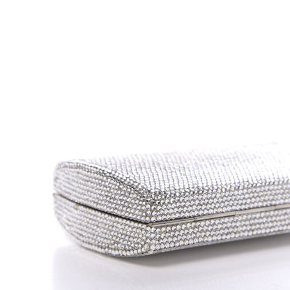 Judith Leiber Swarovski Crystal Minaudiere Clutch Silver 10 of 12