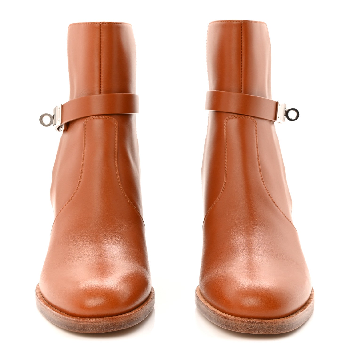 Hermes Calfskin Frenchie 50 Ankle Boots 37 Naturel 2 of 10