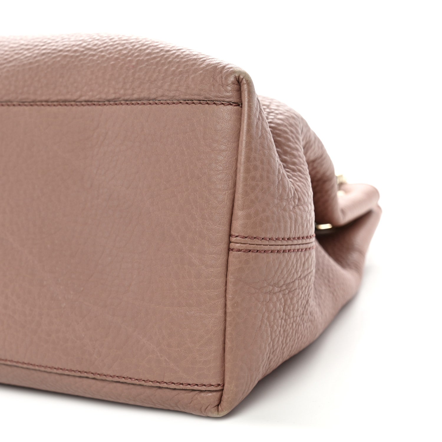 Gucci Pebbled Calfskin Medium Soho Chain Shoulder Bag Antique Rose 10 of 12