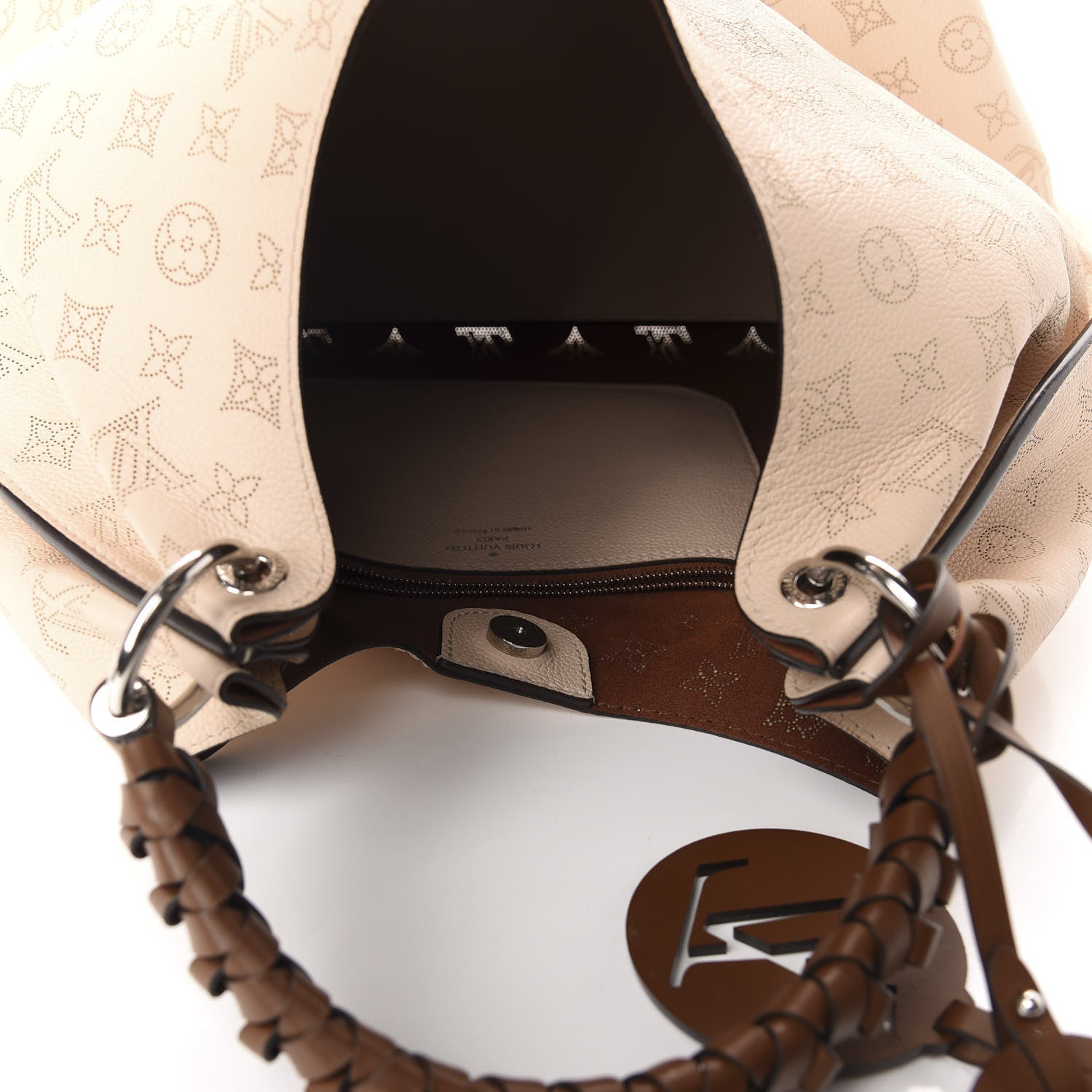 Louis Vuitton Mahina Carmel Hobo Creme 5 of 10