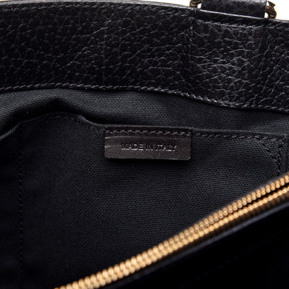 Burberry Haymarket Check Pocket Tote Black 9 of 10