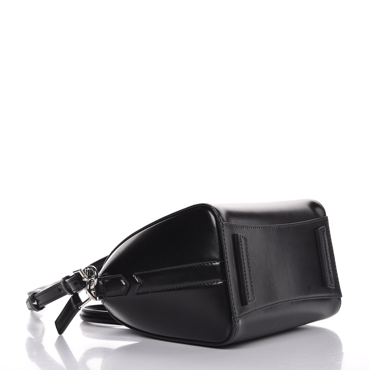 Shiny Lord Calfskin Mini Antigona Black