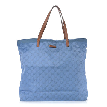 Gucci Nylon Monogram Large Tote Blue 1 of 18
