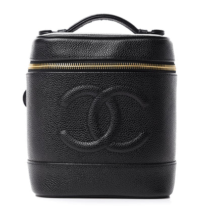 Chanel Caviar Cosmetic Vanity Bag Black 1 of 8
