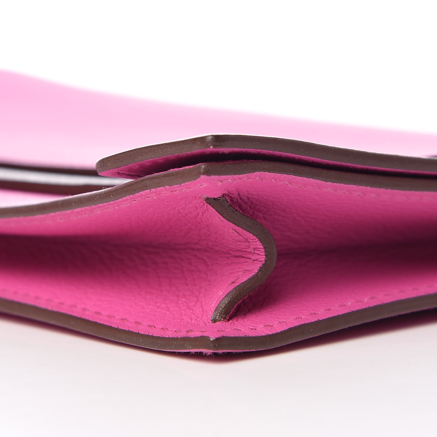 Hermes Evercolor Evergrain Multiplis Clutch Magnolia Havane 9 of 10