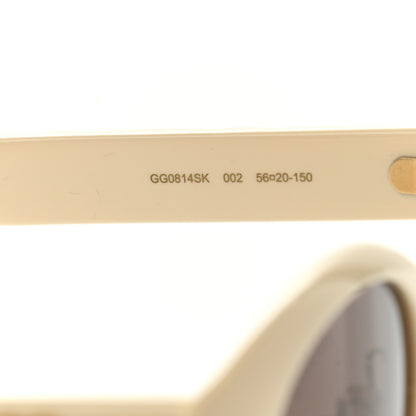 Gucci Acetate Round GG GG0814SK Sunglasses Ivory 6 of 8