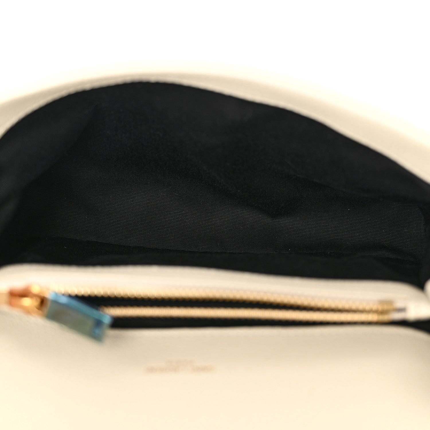 Saint Laurent Sheepskin Matelasse Chevron Monogram Medium College Bag Crema Soft 5 of 13