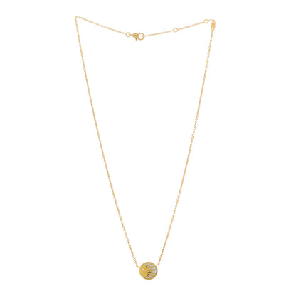 Christian Dior 18K Yellow Gold Platinum Diamond Black Onyx Mother of Pearl Rose Celeste Pendant Necklace 3 of 6