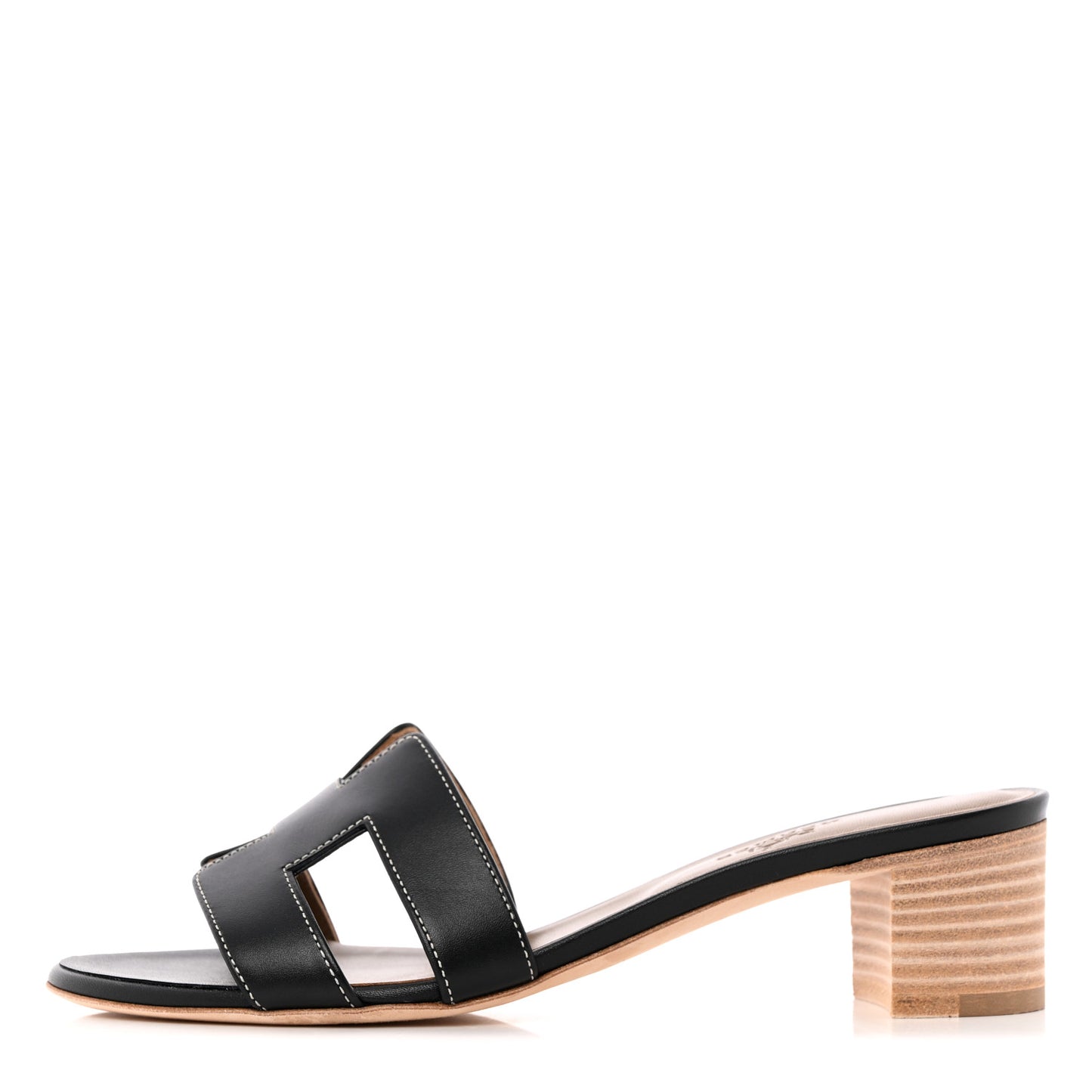 Calfskin Oasis Sandals 36 Black