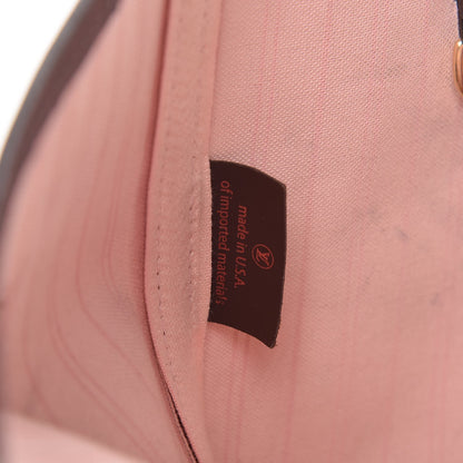 Louis Vuitton Damier Ebene Neo Neverfull MM Rose Ballerine 7 of 16