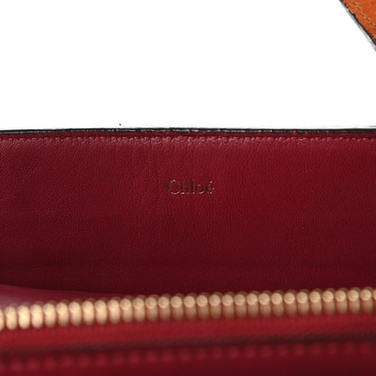 Chloe Suede Calfskin Lina Tote Ink Blue 8 of 10