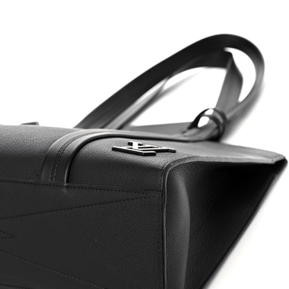 Louis Vuitton Grained Calfskin LV Aerogram Tote Black 10 of 12