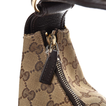 Gucci Monogram Medium Horsebit Chain Hobo Dark Brown 8 of 13
