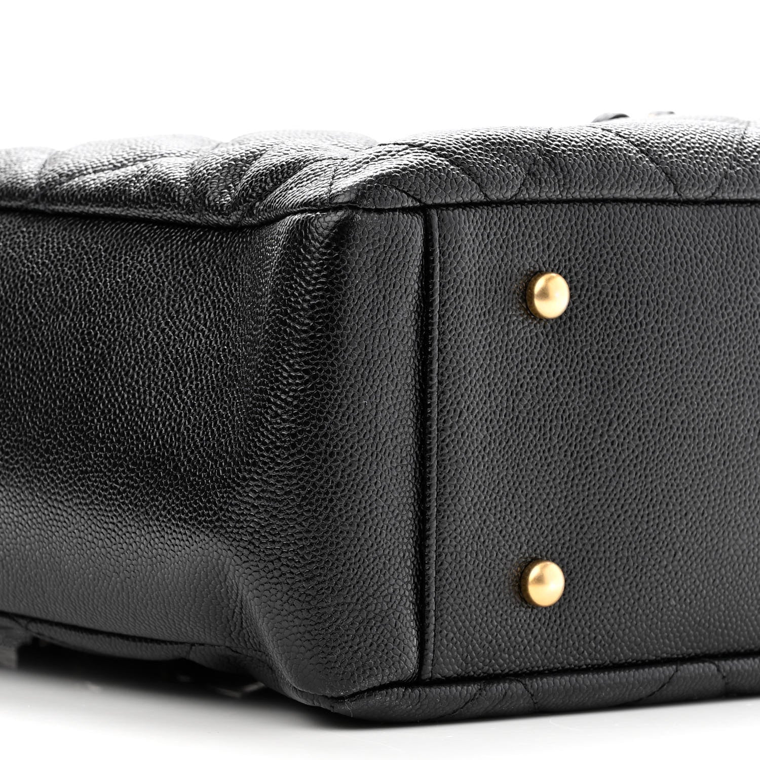 Chanel Caviar Quilted Small Shopping Tote Black 8 of 9