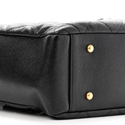 Chanel Caviar Quilted Small Shopping Tote Black 8 of 9