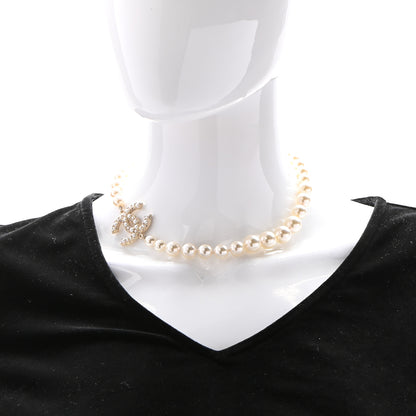 Chanel Pearl CC 100th Anniversary Necklace Light Gold 2 of 6