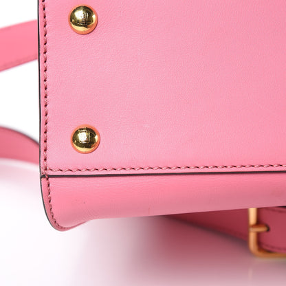 Fendi Vitello Seta Medium Peekaboo Iconic Satchel Pink 14 of 16