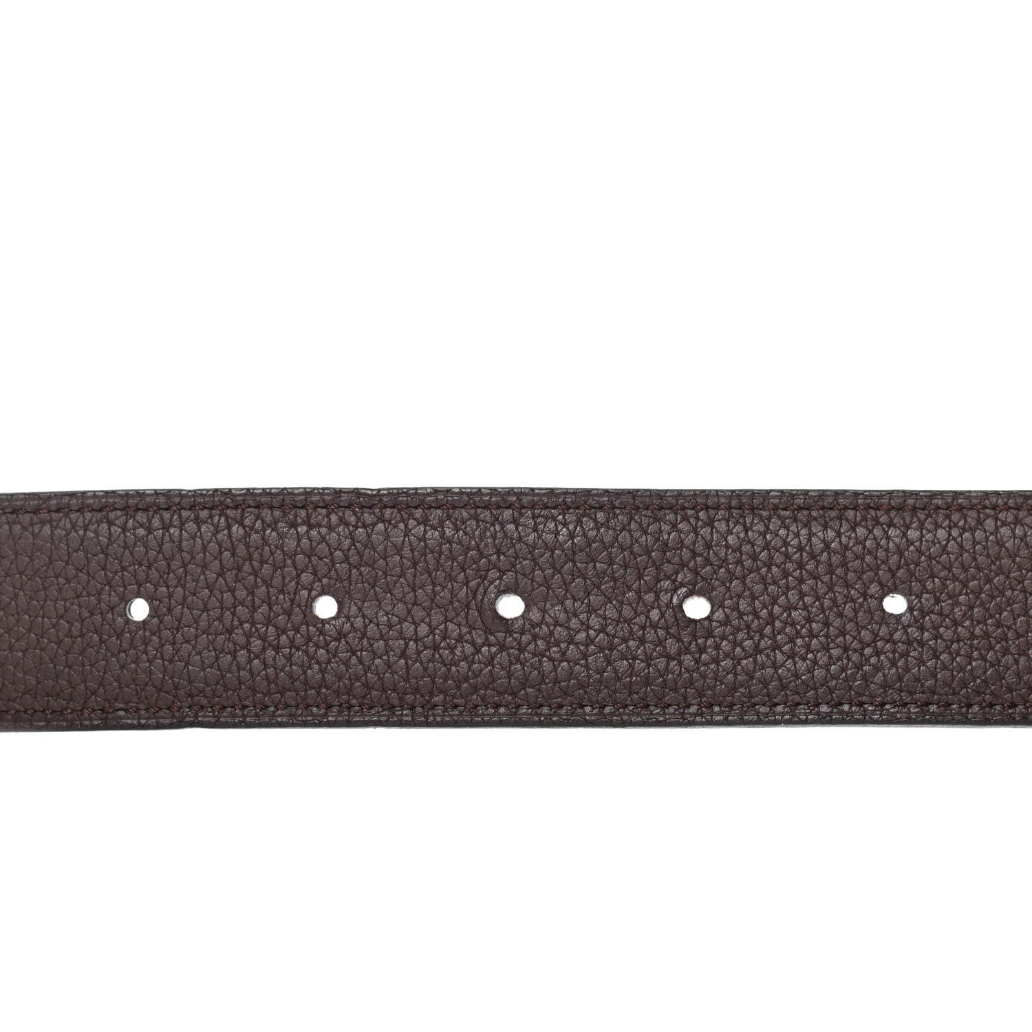 Hermes Box Togo 32mm H Belt 110 Black Chocolate 4 of 6