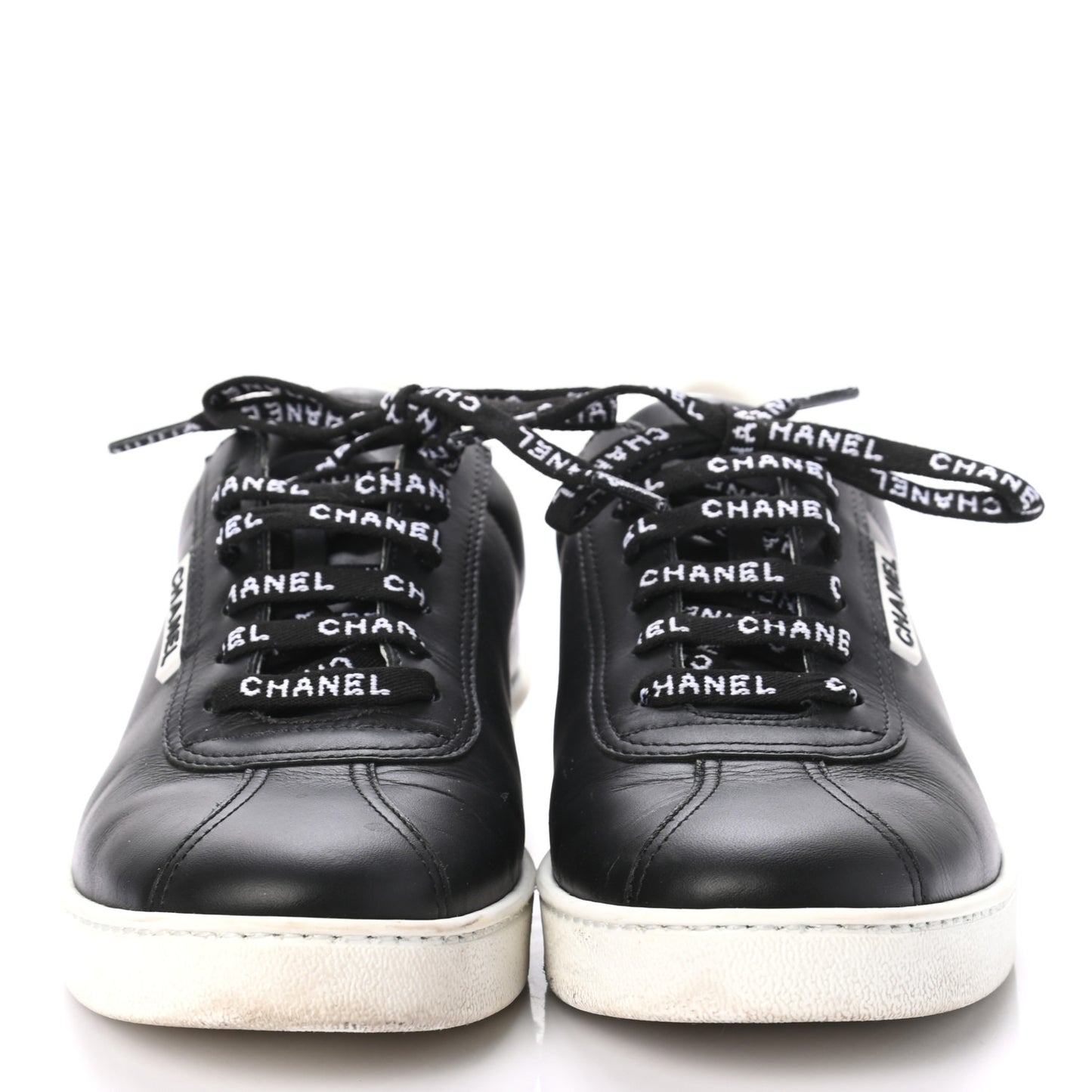 Calfskin CC Womens Sneakers 38 Black