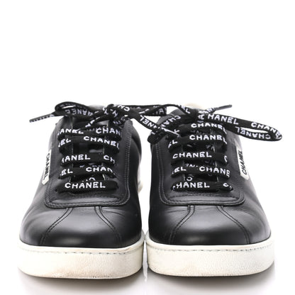 Chanel Calfskin CC Womens Sneakers 38 Black 3 of 7