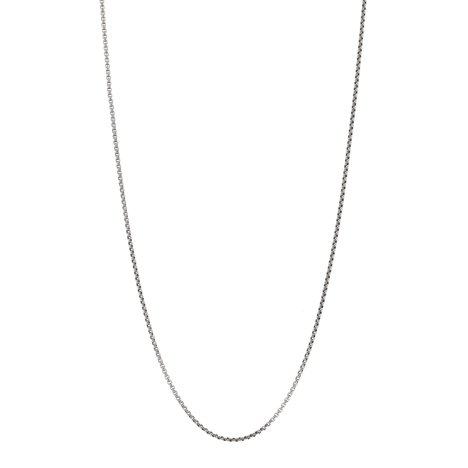 David Yurman Sterling Silver 14K Yellow Gold 2.7mm Box Chain Necklace 34" 1 of 3