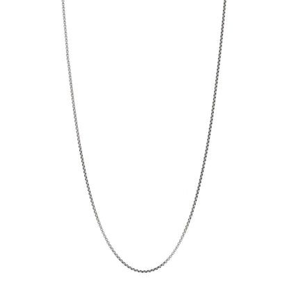 David Yurman Sterling Silver 14K Yellow Gold 2.7mm Box Chain Necklace 34" 1 of 3