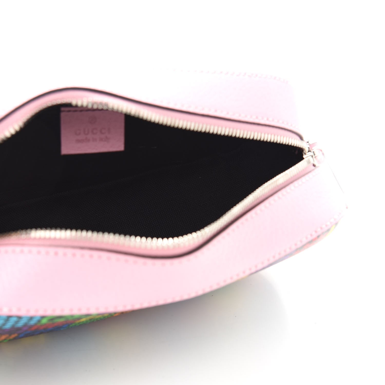 Gucci GG Supreme Monogram Psychedelic Shoulder Bag Black Multicolor Sugar Pink 5 of 9