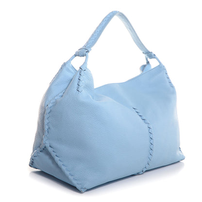 Bottega Veneta Washed Cervo Deerskin Large Hobo Ciel 3 of 9