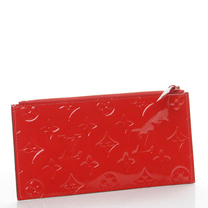 Louis Vuitton Vernis Felicie Chain Wallet Zippered Insert Cherry 3 of 6
