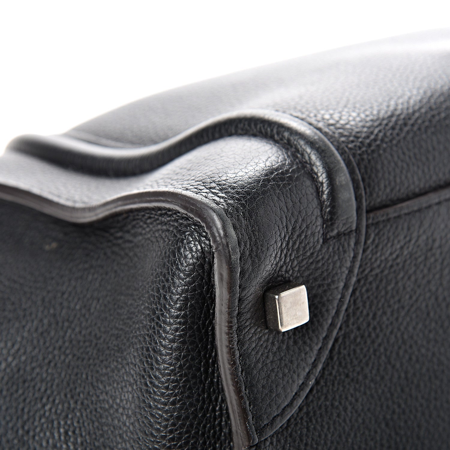Celine Drummed Calfskin Mini Luggage Black 11 of 13