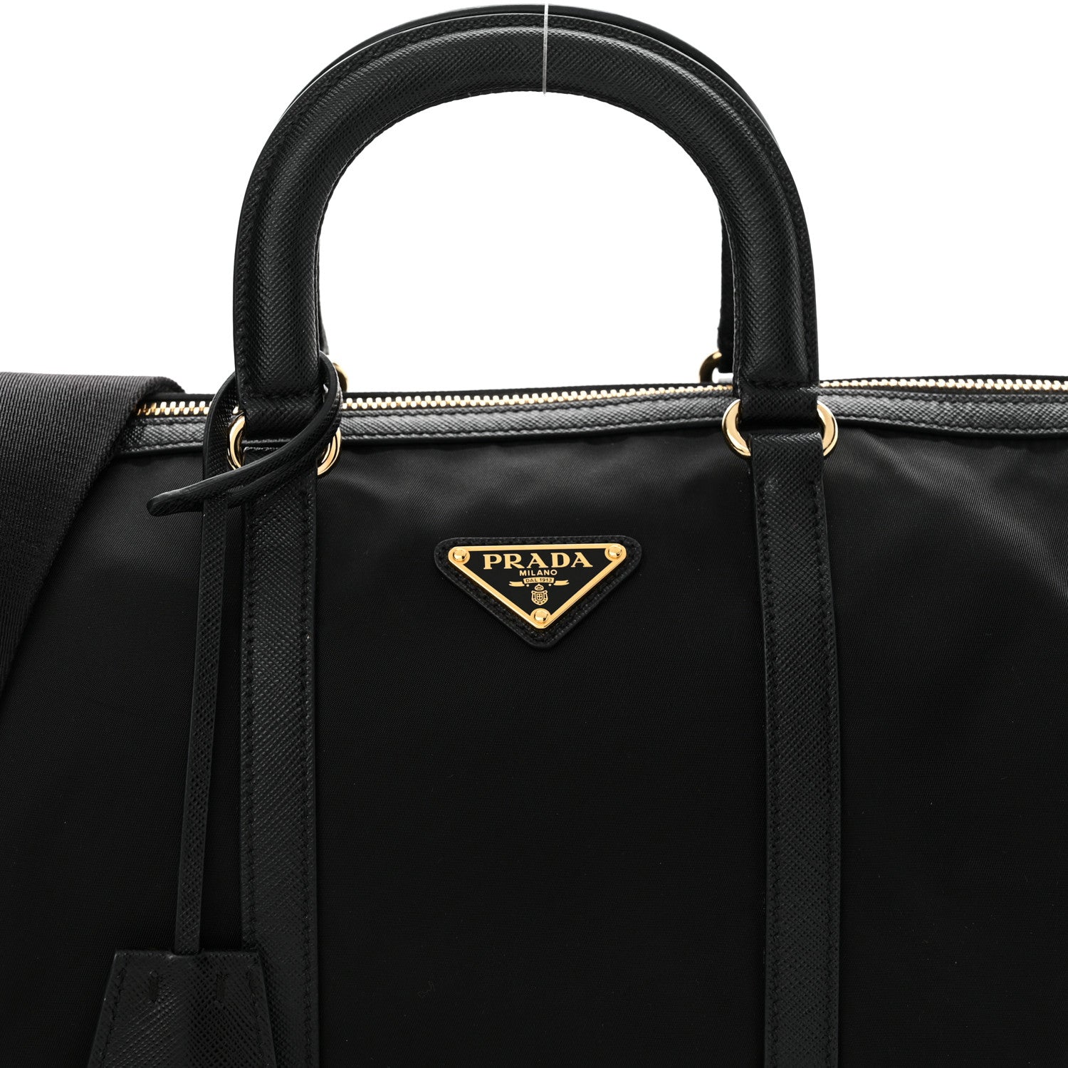 Prada Re-Nylon Saffiano Medium Re-Edition 1978 Top Handle Bag Black 8 of 10
